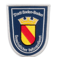 Gestickter Aufnäher gemeindlicher Vollzugsdienst Stadt Baden Baden Gestickter Aufnäher gemeindlicher Vollzugsdienst Stadt Baden Baden