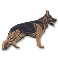 Gestickter Aufnäher Tiermotiv Schäferhund Gestickter Aufnäher Tiermotiv Schäferhund