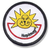 Gestickter Aufnäher Tiermotiv Sonnenhund Gestickter Aufnäher Tiermotiv Sonnenhund