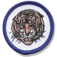 Gestickter Aufnäher Tiermotiv Tiger Gestickter Aufnäher Tiermotiv Tiger