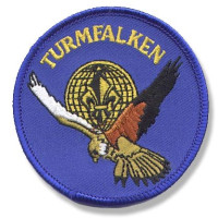 Gestickter Aufnäher Tiermotiv Turmfalke Gestickter Aufnäher Tiermotiv Turmfalke