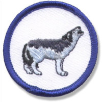 Gestickter Aufnäher Tiermotiv Wolf Gestickter Aufnäher Tiermotiv Wolf