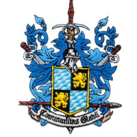 Gestickter Aufnäher Familienwappen Gestickter Aufnäher Familienwappen