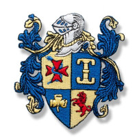 Gestickter Aufnäher Familienwappen Gestickter Aufnäher Familienwappen