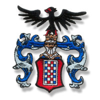 Gestickter Aufnäher Familienwappen Gestickter Aufnäher Familienwappen