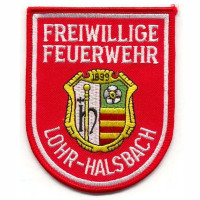 Gestickter Aufnäher Feuerwehr Lohr-Halsbach Gestickter Aufnäher Feuerwehr Lohr-Halsbach