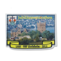 Gedruckter Aufnäher Jubiläumsmarathon Grolsheim Gedruckter Aufnäher Jubiläumsmarathon Grolsheim