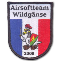 Gestickter Aufnäher Airsoftteam Wildgänse Gestickter Aufnäher Airsoftteam Wildgänse