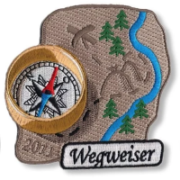 Gestickter Aufn&auml;her freie Form