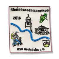 Gestickter Aufnäher Rheinhessenmarathon Grolsheim Gestickter Aufnäher Rheinhessenmarathon Grolsheim