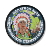 Gestickter Aufnäher Wanderfreunde Drehenthalerhof Marathon 2008 Gestickter Aufnäher Wanderfreunde Drehenthalerhof Marathon 2008