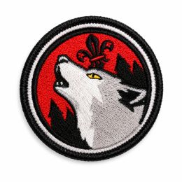 Example of an embroidered patch &ndash; round shape