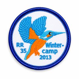 Example of an embroidered patch &ndash; round shape