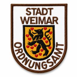 Example of an embroidered patch &ndash; coat of arms design