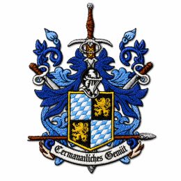 Example of an embroidered patch &ndash; coat of arms design