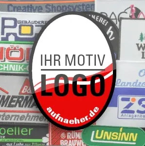 Aufnäher mit Firmenlogo