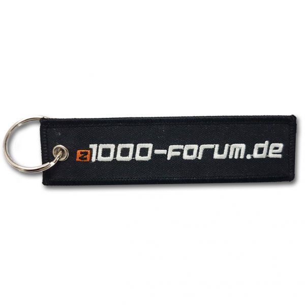 gestickter Schlüsselanhänger 1000-Forum.de