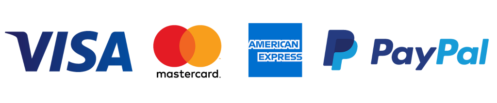 Visa, Mastercard, American Express und PayPal